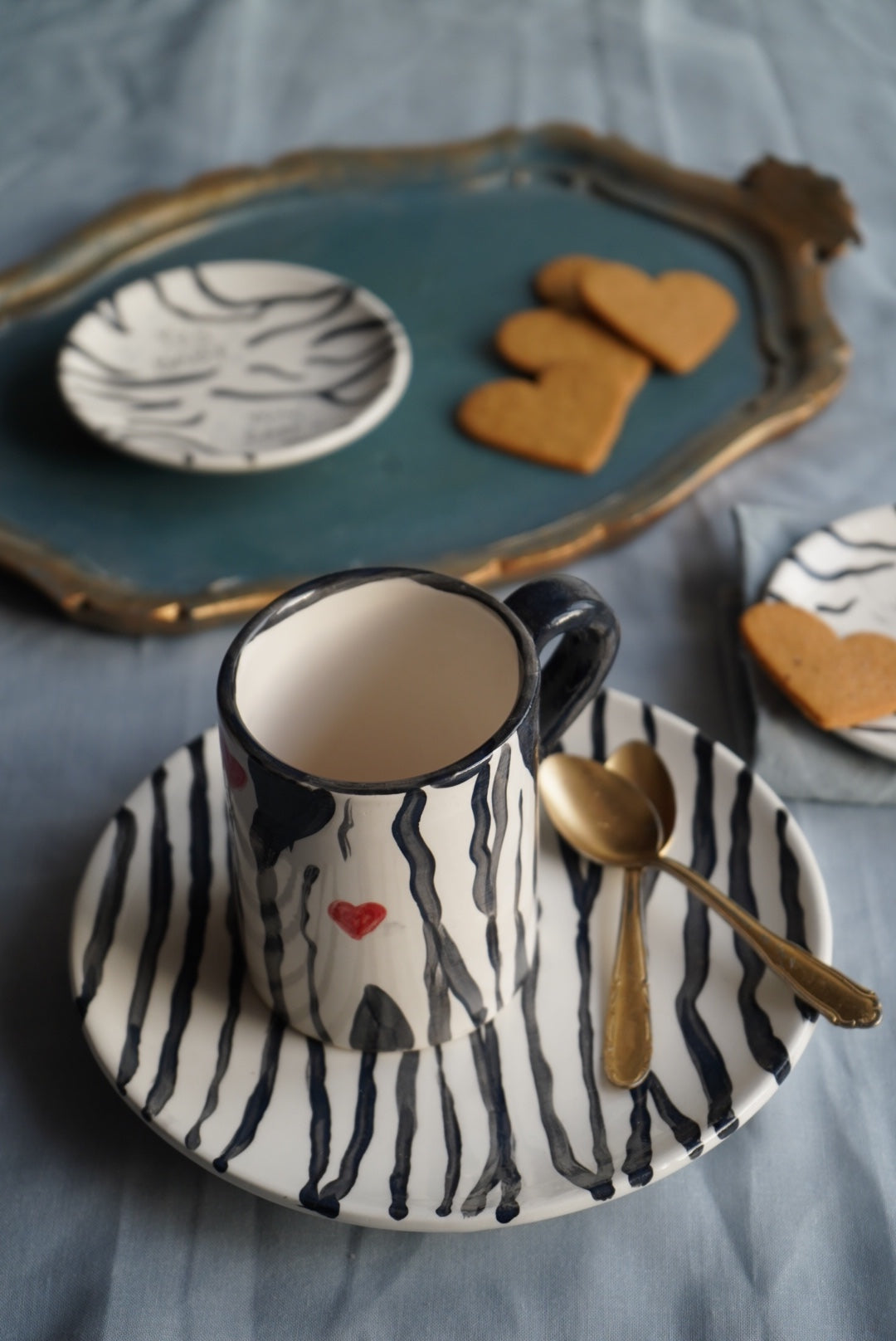 Tazza mug – Decoro zebrato con cuore