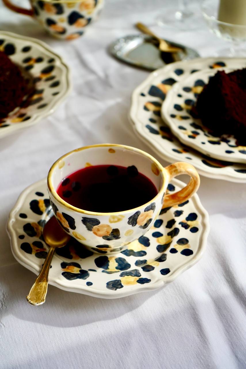Tazza da cappuccino – Decoro leopardato | Collezione Animalier
