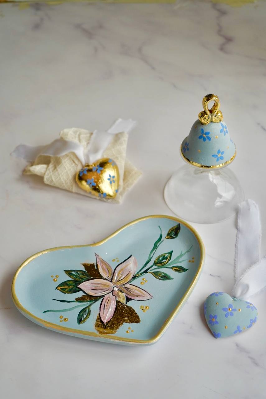 Piattino a forma di cuore – Versione decorativa | 14 x 23 cm