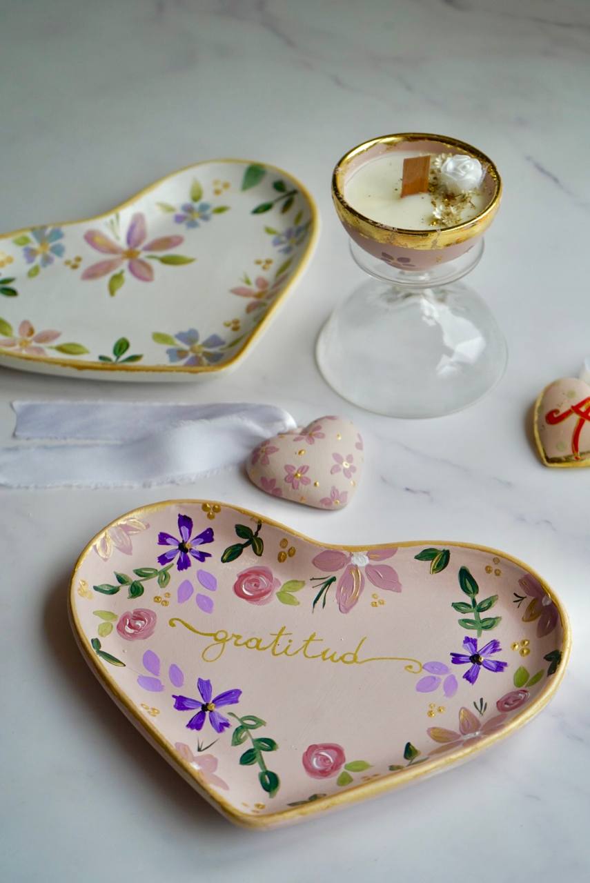 Piattino a forma di cuore – Versione decorativa | 14 x 23 cm