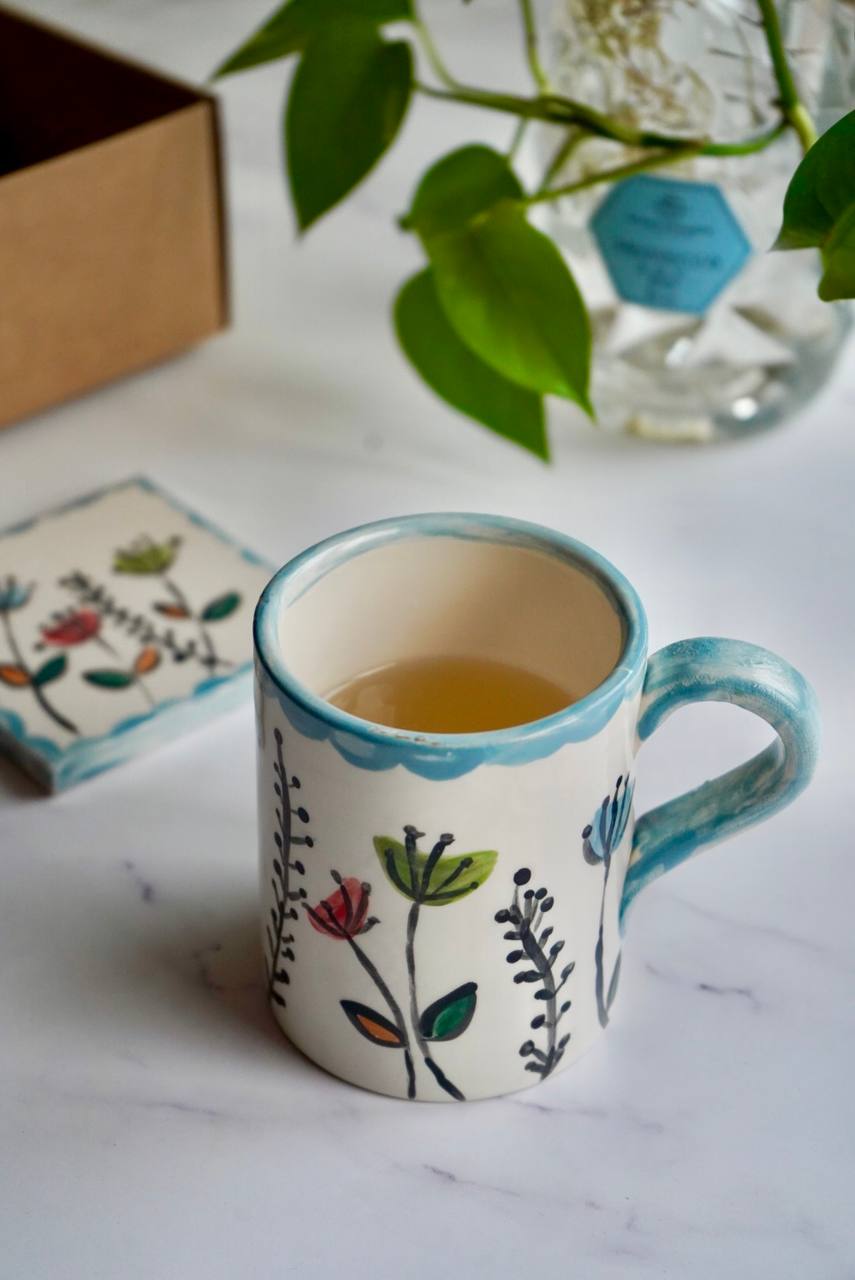 Tazza mug con mattonella – Collezione Fiori di Primavera