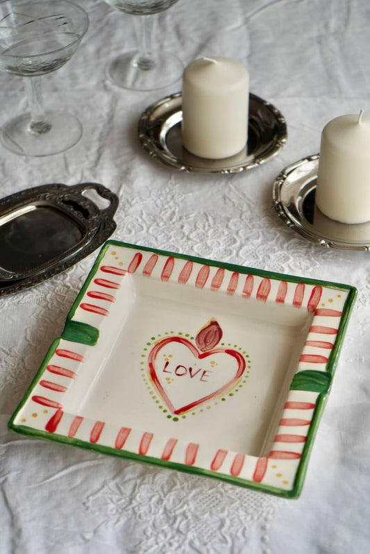 Posacenere cuore sacro – Ceramica artigianale
