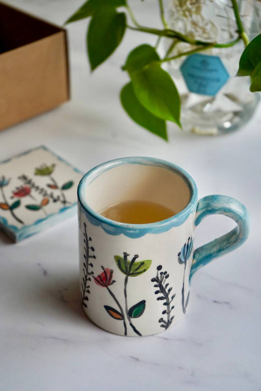 Tazza mug con mattonella – Collezione Fiori di Primavera